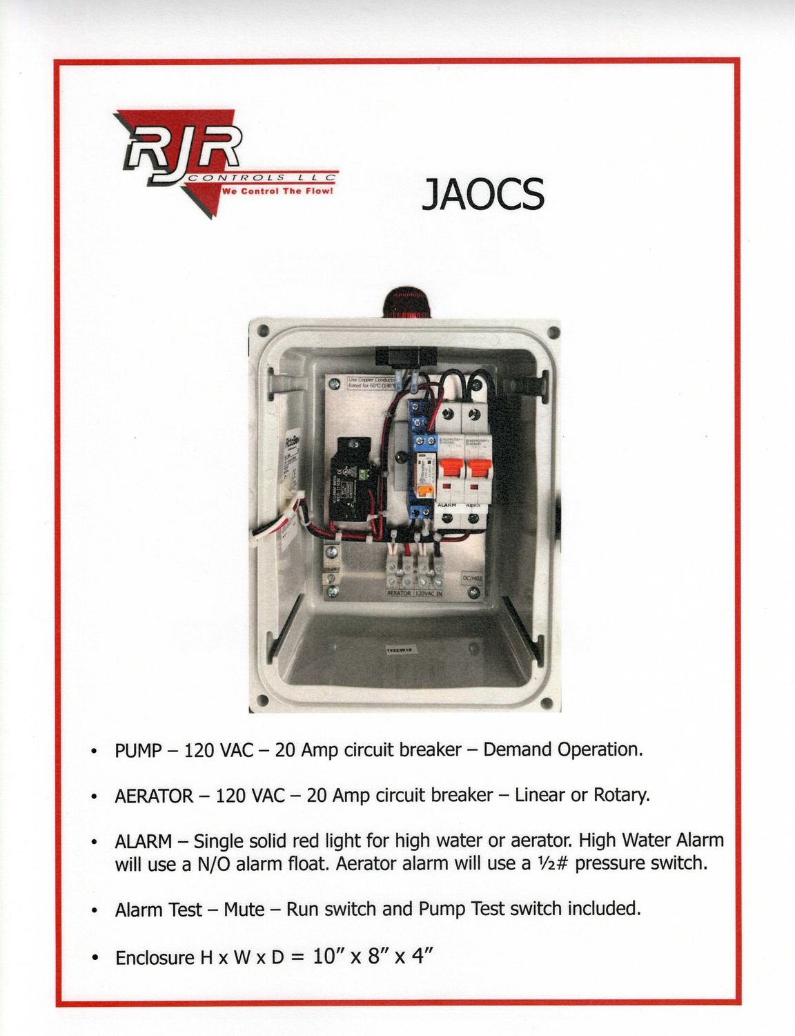 Jet Aerator Only with Current Switch