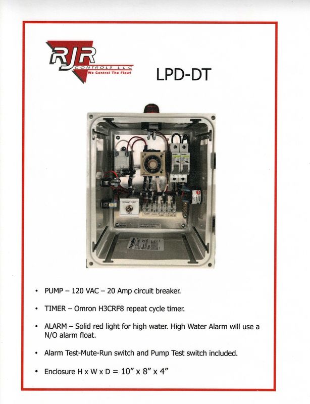 120 VAC Liftstation with Dosing Timer and HWA