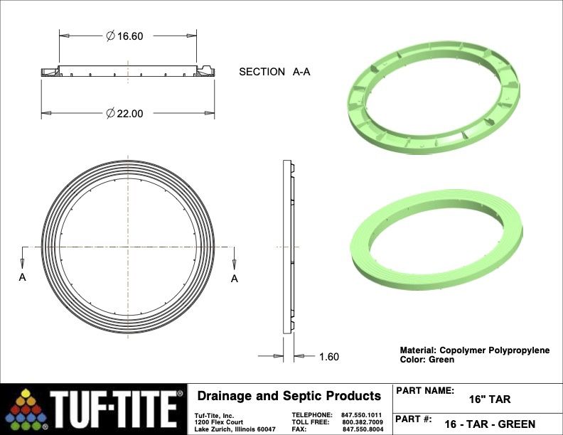 16&quot; tank adapter