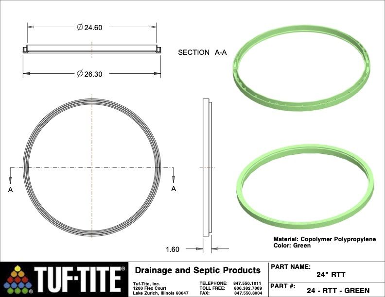 24&quot; riser to tank adapter