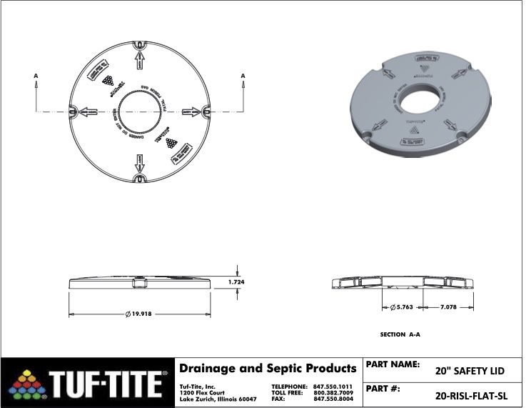 20&quot; safety lid