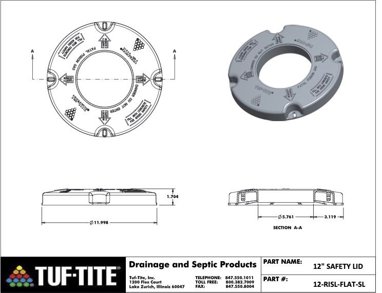 12&quot; safety lid