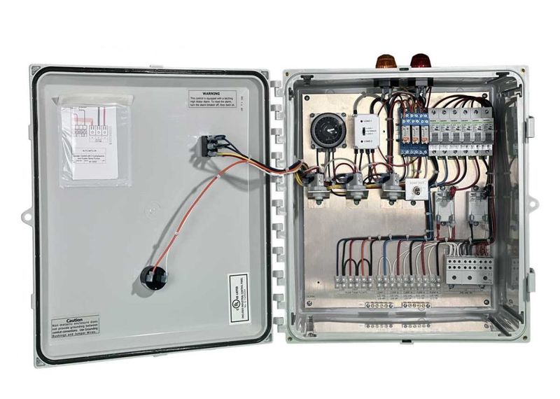 120 VAC Duplex Liftstation - 2 Aerator with Clock Timer and Latching HWA