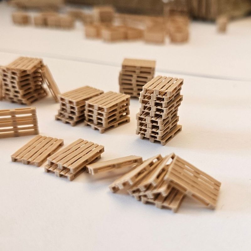 EU-pallar skala H0 (1:87) 100st