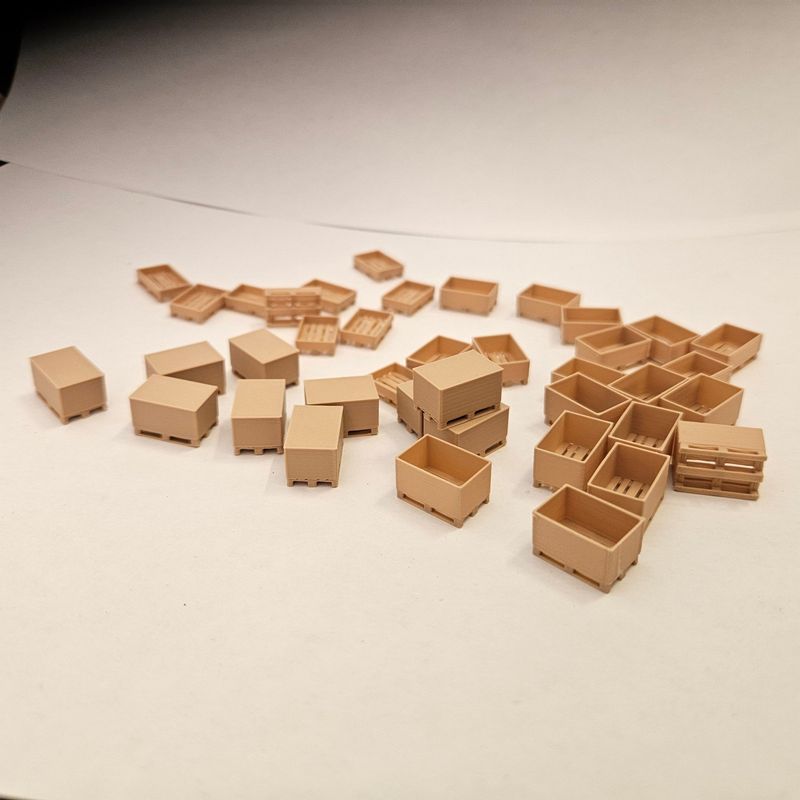 EU-pallar med kragar skala H0 (1:87) 40st