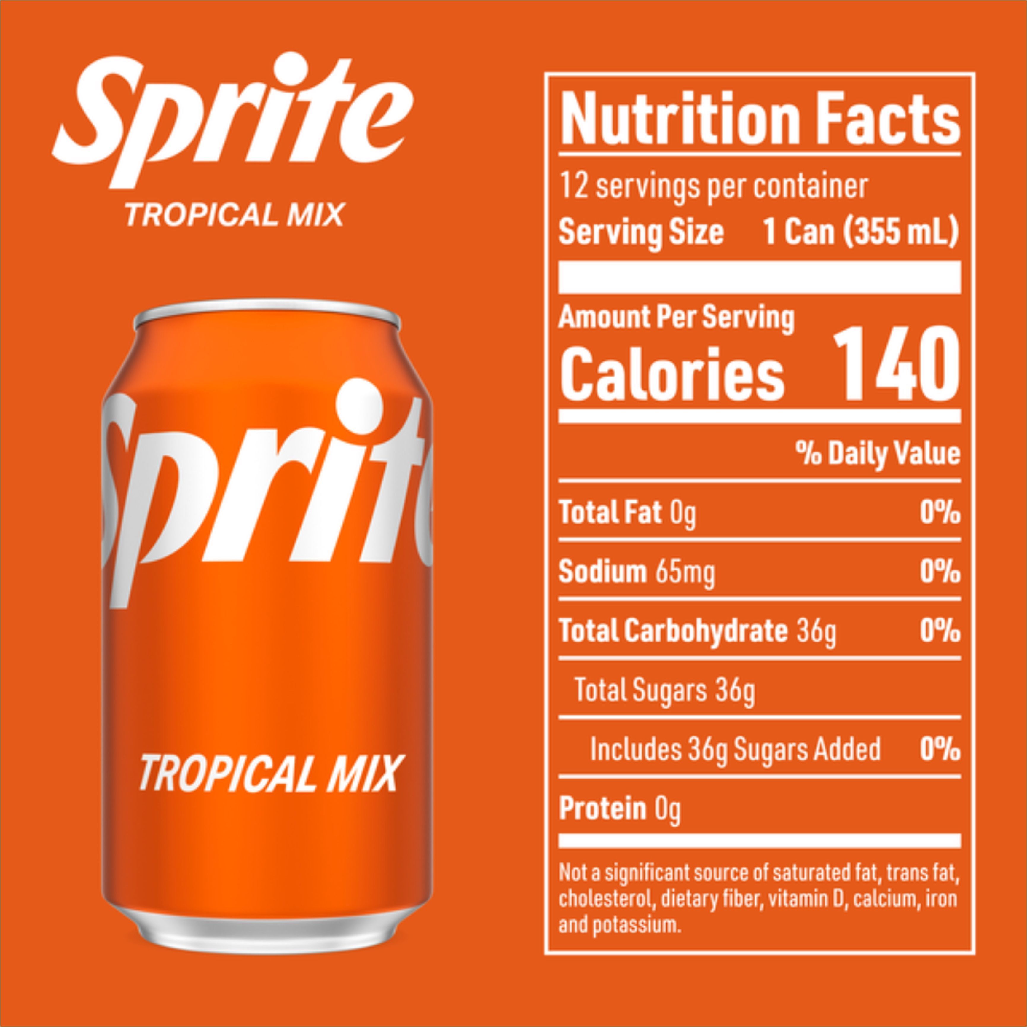 Sprite Tropical Mix 355ml Sprite Tropical Mix 355ml