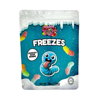 Chaos Candy Freezes Dried Candy Crunchy Sour Worms 50g