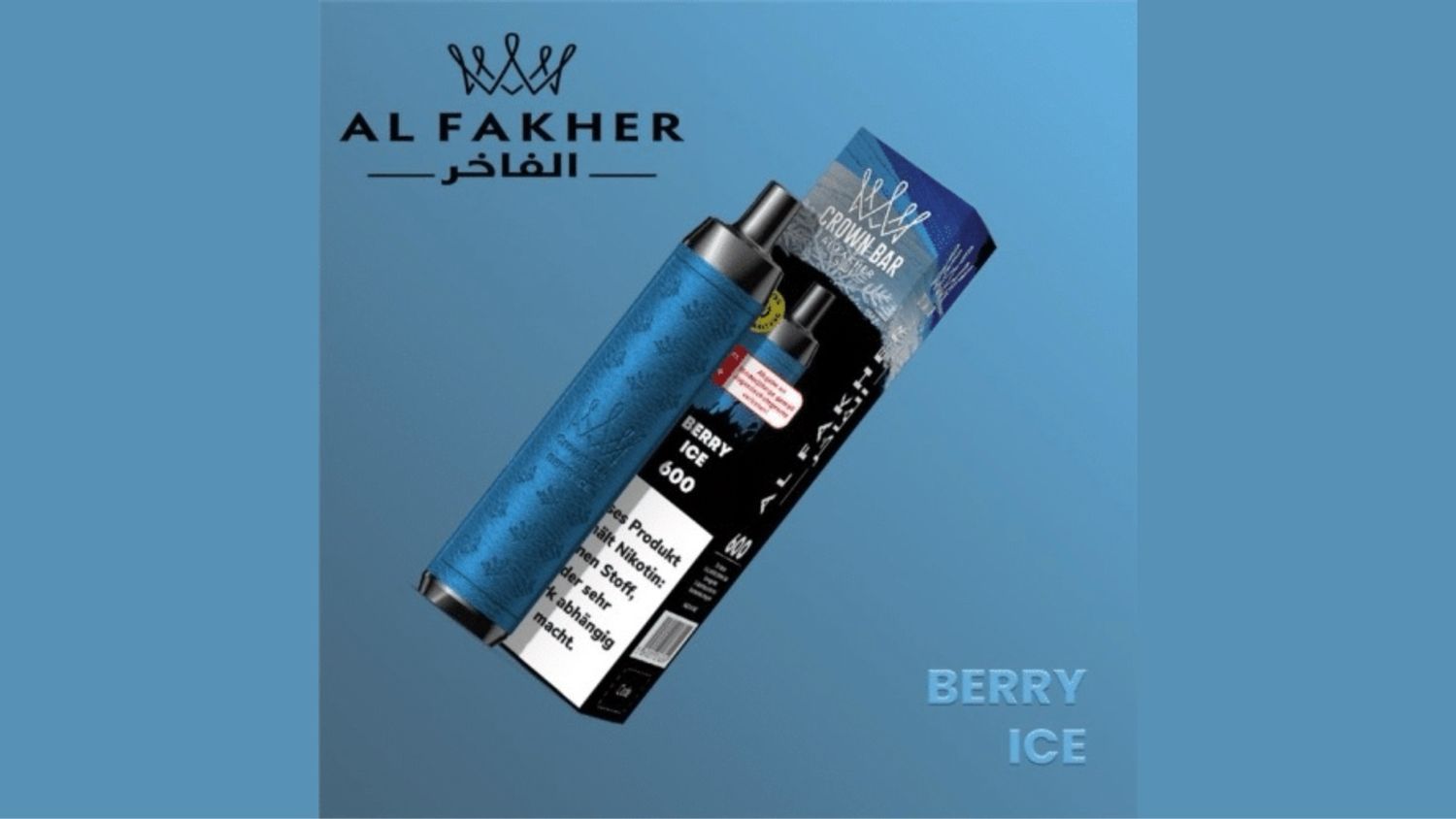 Al Fakher Crown Bar 600 Berry Ice Al Fakher Crown Bar 600 Berry Ice