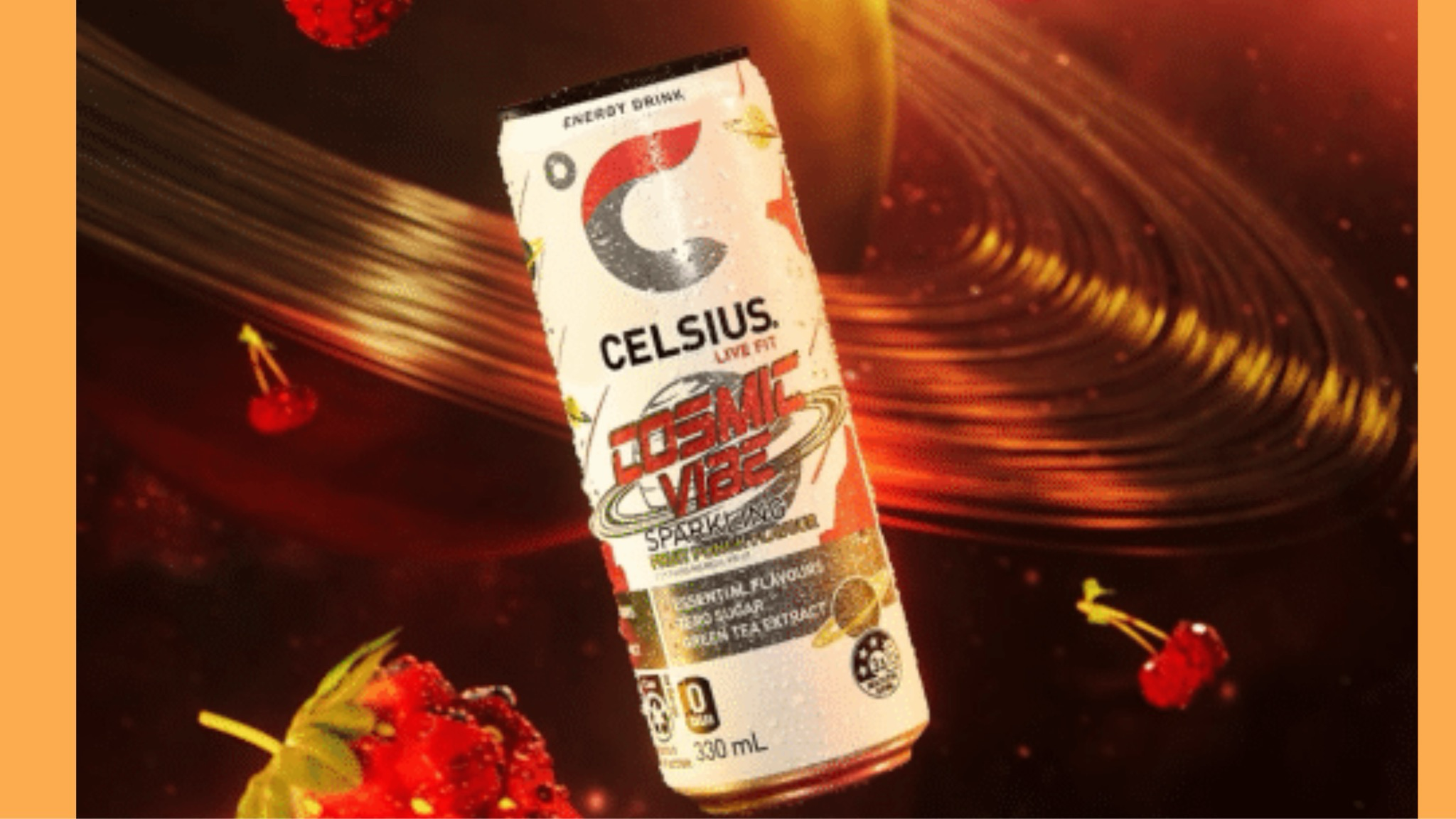Celsius Cosmic Vibe Fruit Burst Energy Drinks 0.5l
