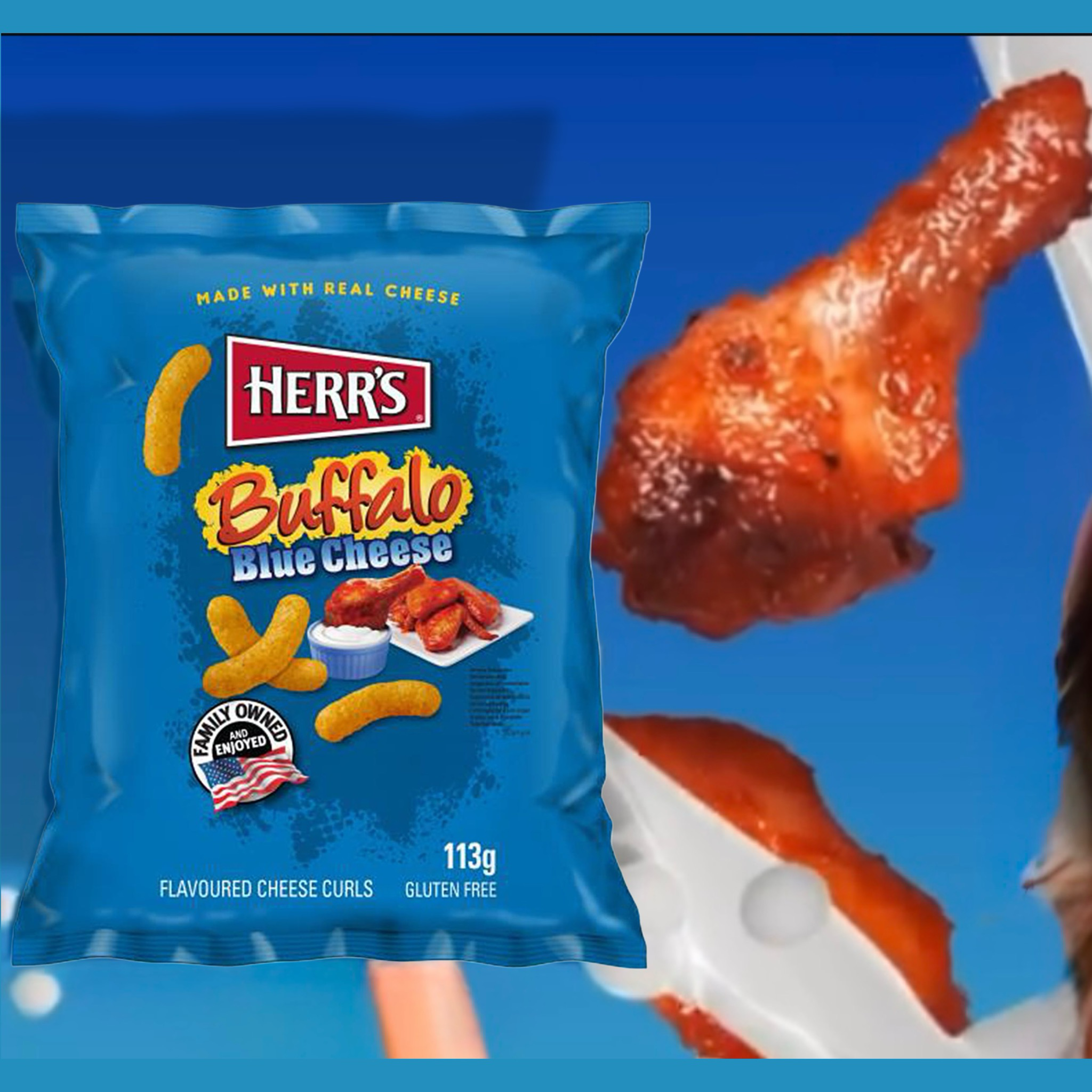 Herr's Buffalo Blue Cheese Curls