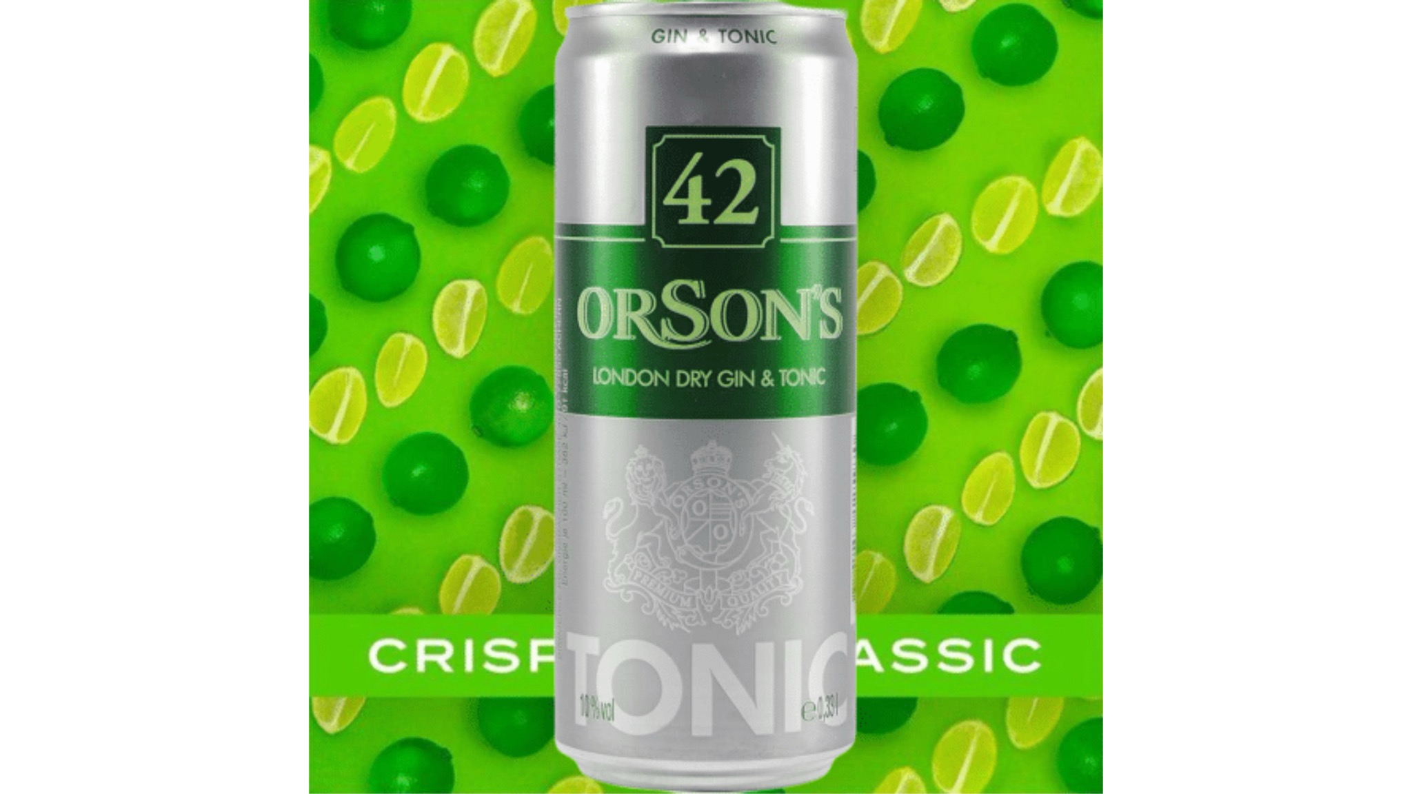 Orson's 42 London Dry Gin & Tonic