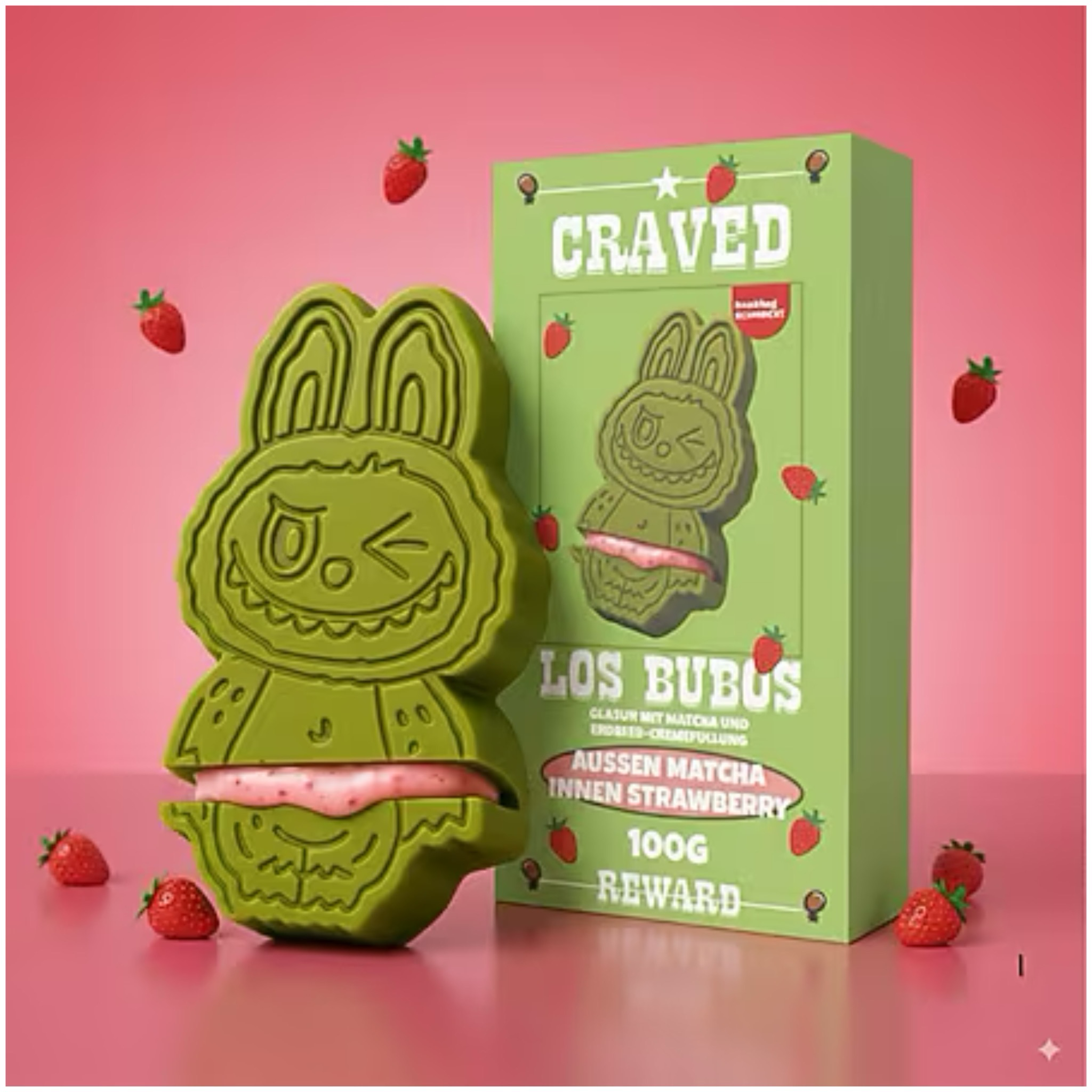 Los Bubos - Matcha Strawberry 100g