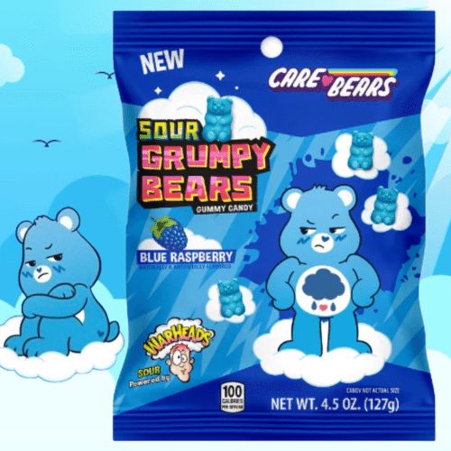 Warheads Sour Grumpy Bears 127g Warheads Sour Grumpy Bears 127g