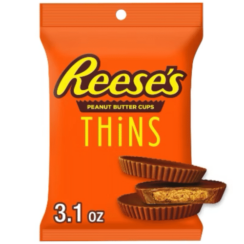 Reese's Milk Chocolate Peanut Butter Cup Thins Peg Bag