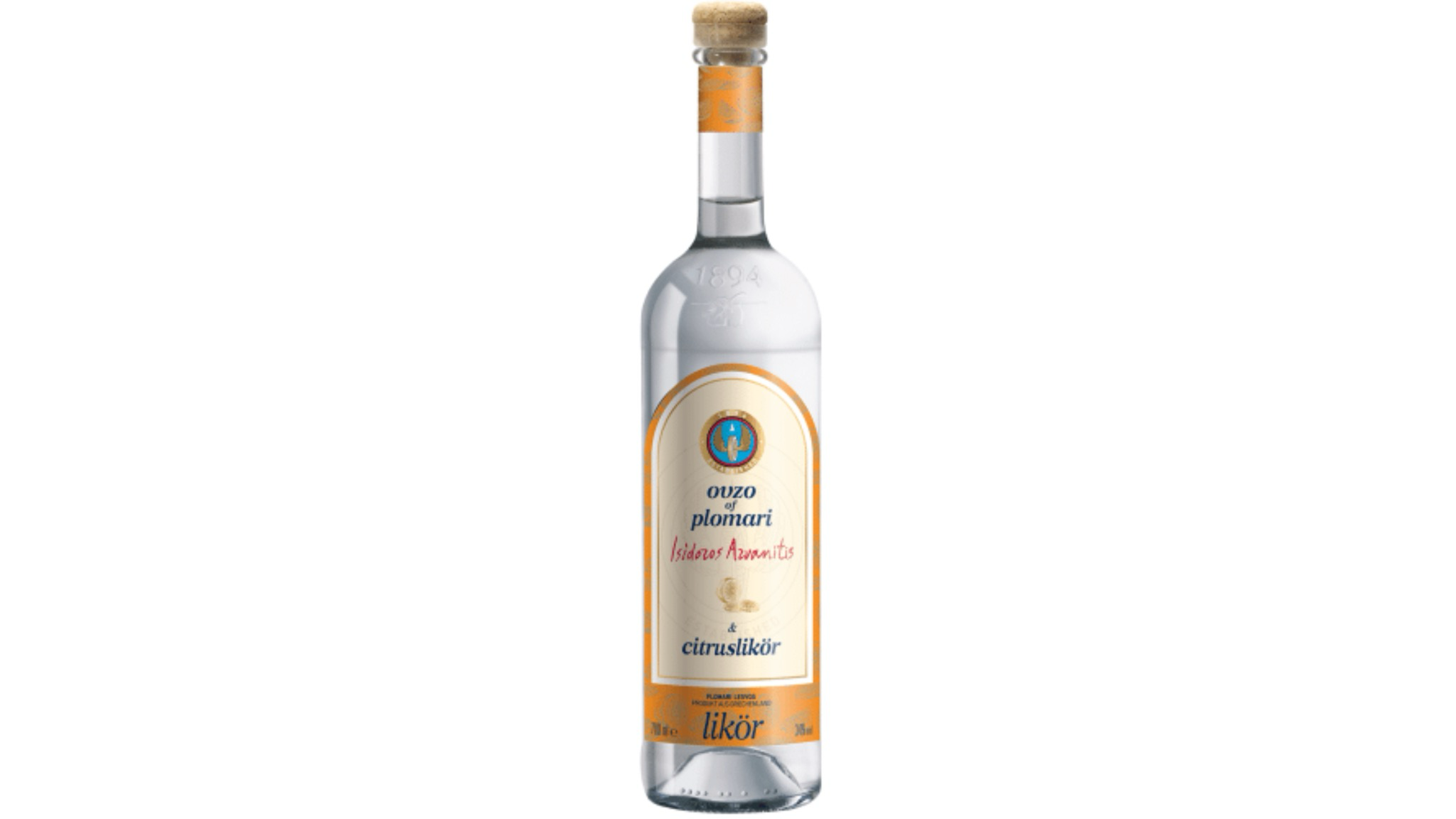 Ouzo of Plomari Isidozos Azvanitis & Citruslikör Ouzo of Plomari Isidozos Azvanitis & Citruslikör