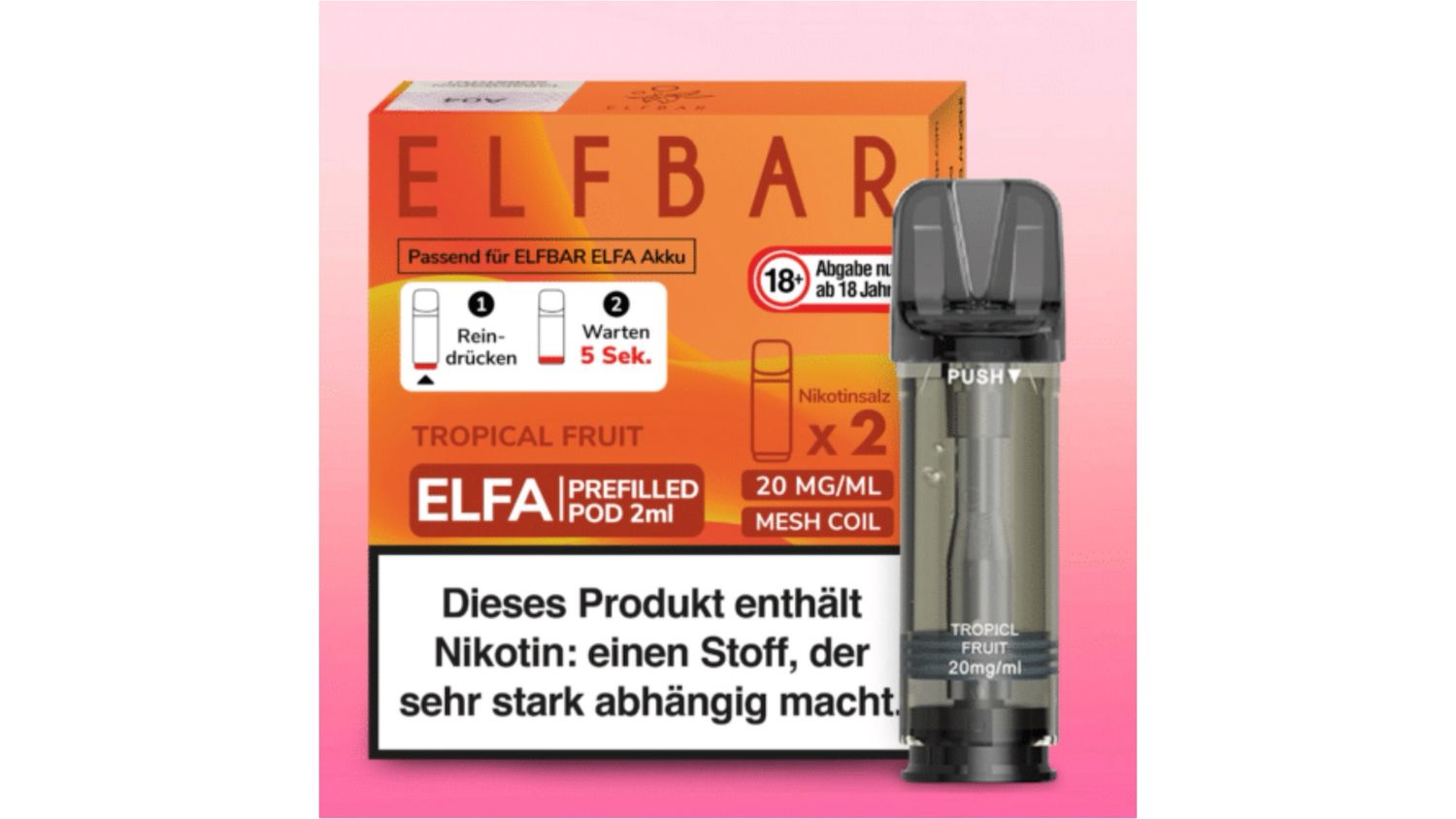 Elfbar Elfa Tropical Fruit Pod 2x2ml