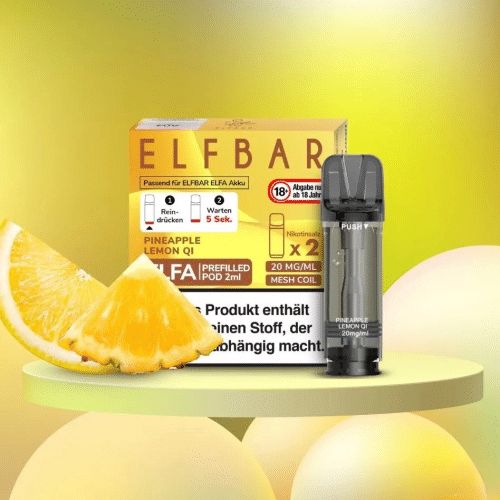 Elfbar Pineapple Lemon Qi Pods 2x2ml