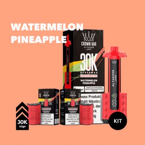Al Fakher 30k Hypermax Akku Plus 2 Pods Watermelon Pineapple Al Fakher 30k Hypermax Akku Plus 2 Pods Watermelon Pineapple