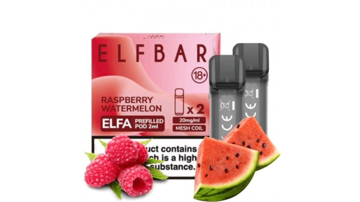 Elfbar Raspberry Watermelon Pods 2x2ml