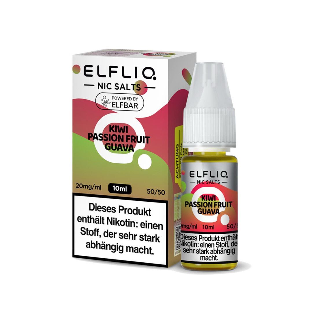 Elfliq by Elfbar Nikotinsalz Liquid Kiwi Passion Fruit Guava Elfliq by Elfbar Nikotinsalz Liquid Kiwi Passion Fruit Guava