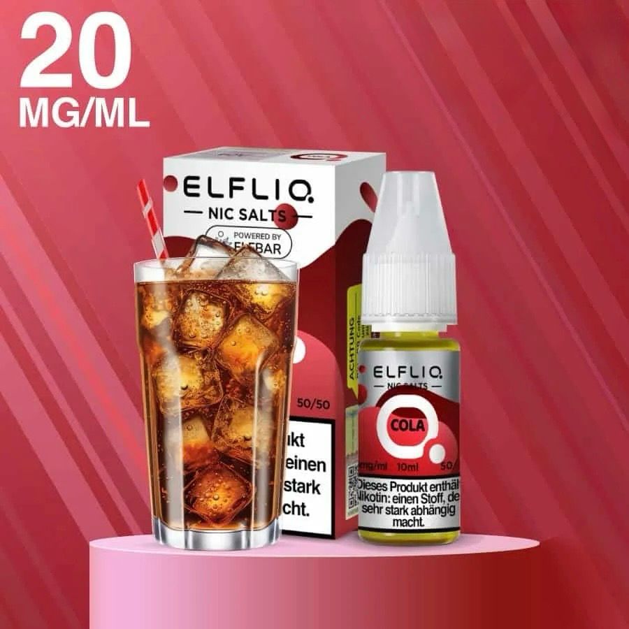 Elfliq by Elfbar Nicsalt Liquid Cola Elfliq by Elfbar Nicsalt Liquid Cola