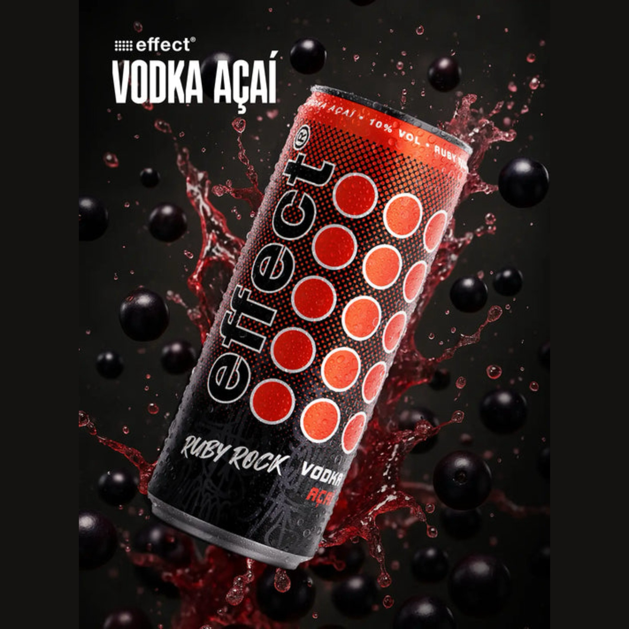 Effect Vodka & Black Açai 0.33L Alc.10% Vol