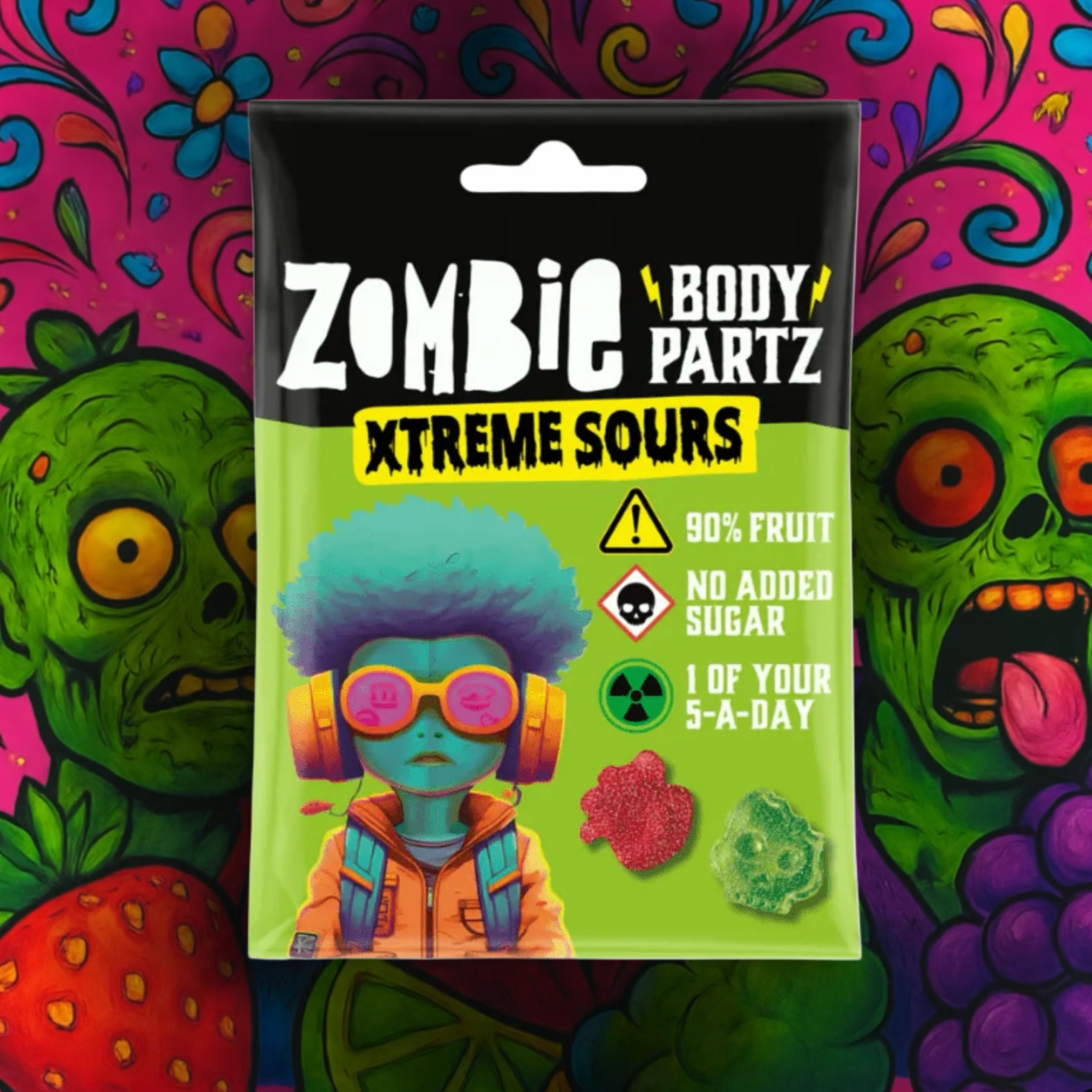 Zombie Body Parts Xtreme Sours