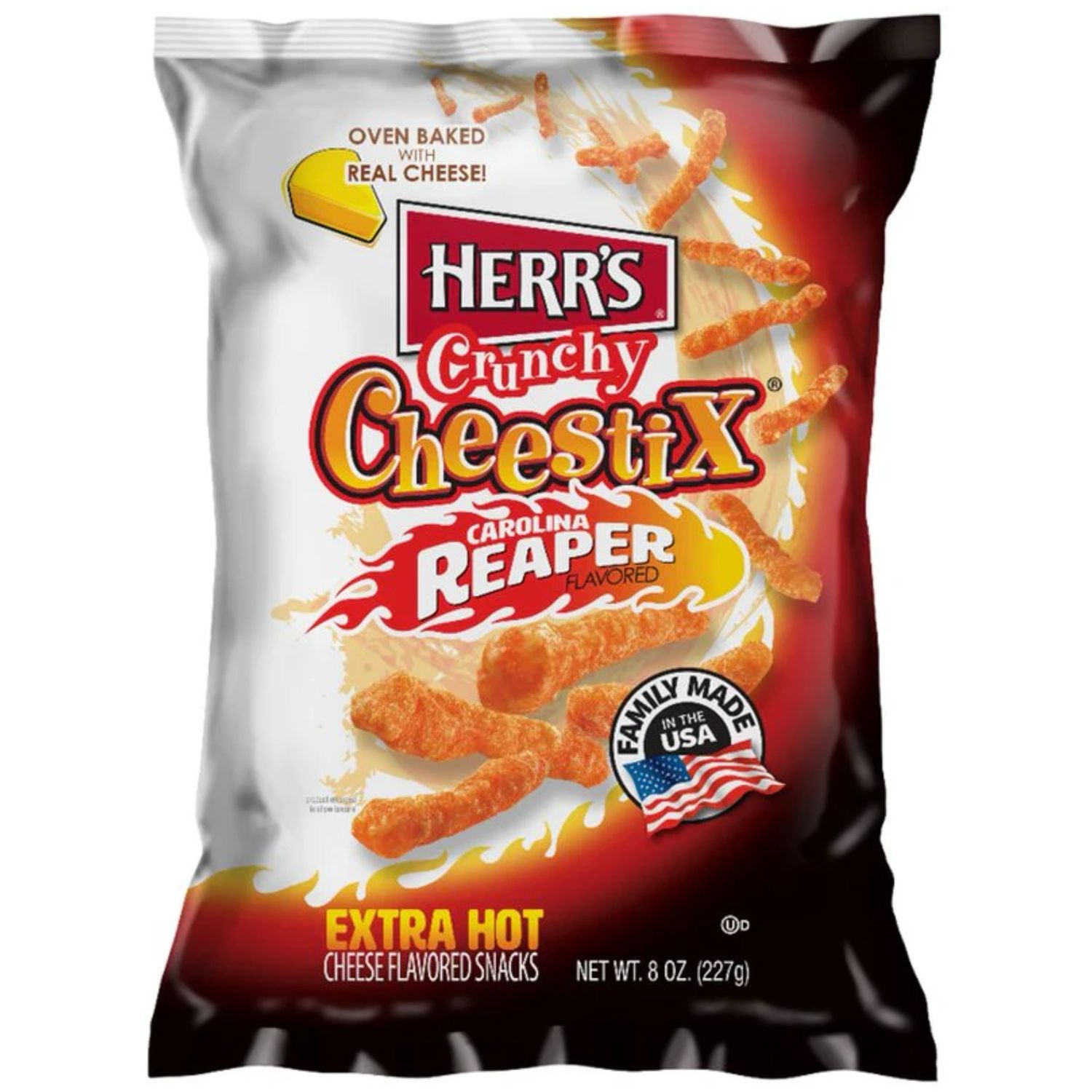 Herr‘s Chruny CheestiX Extra Hot 227g