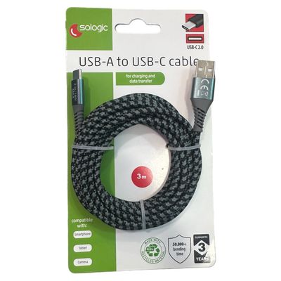 USB-A To USB-C Kabel 3m