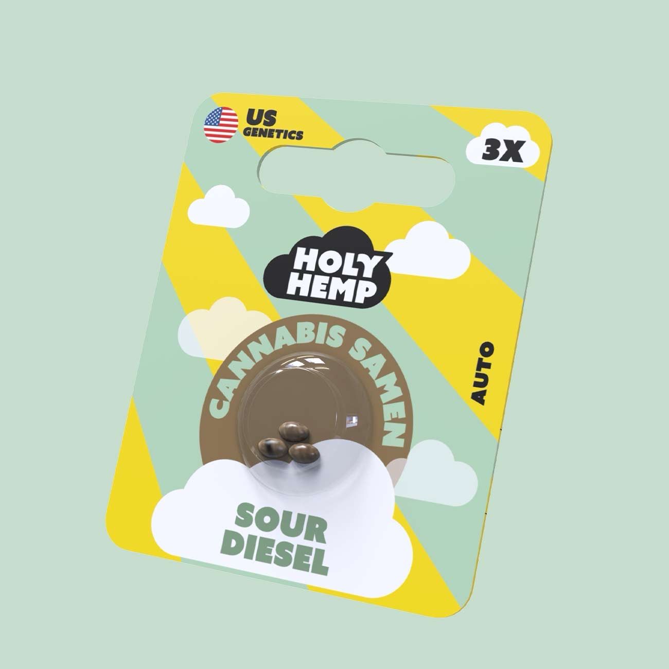 Holy Hemp Cannabis Samen Sour Diesel 3x