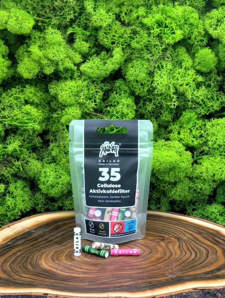 Kailar Cellulose Aktivkohlefilter 6mm 35stk