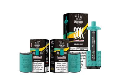 Al Fakher 30k Hypermax Akku Plus 2 Pods Lemon Mint Al Fakher 30k Hypermax Akku Plus 2 Pods Lemon Mint