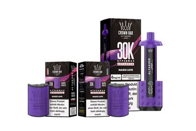 Al Fakher 30k Hypermax Akku Plus 2 Pods Magic Love Al Fakher 30k Hypermax Akku Plus 2 Pods Magic Love
