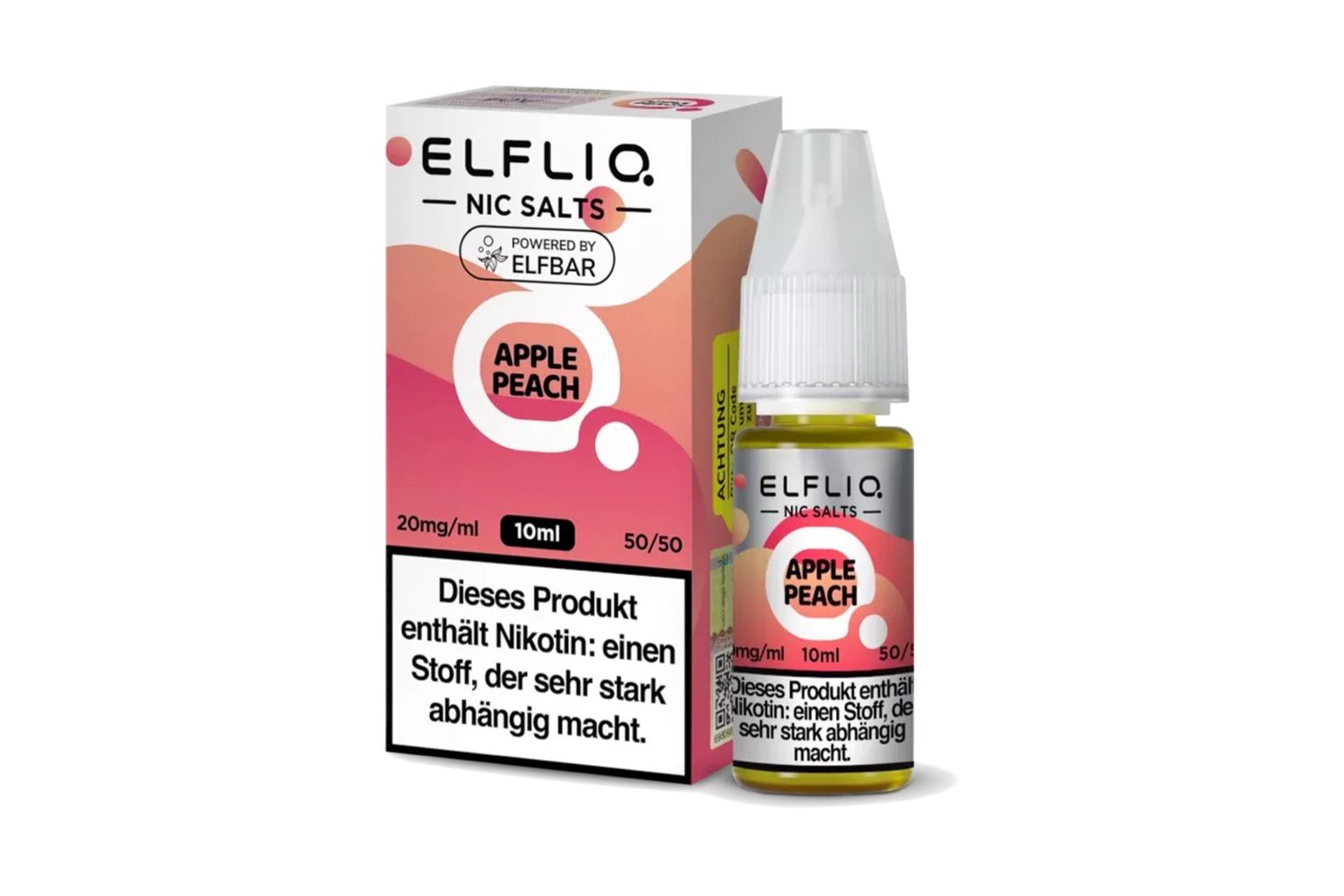 Elfliq by Elfbar Nicsalt Liquid Apple Peach 10ml