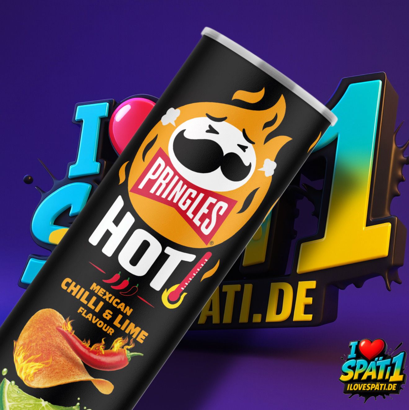Pringles Scharfe mexikanische Chili & Limette Pringles Scharfe mexikanische Chili & Limette