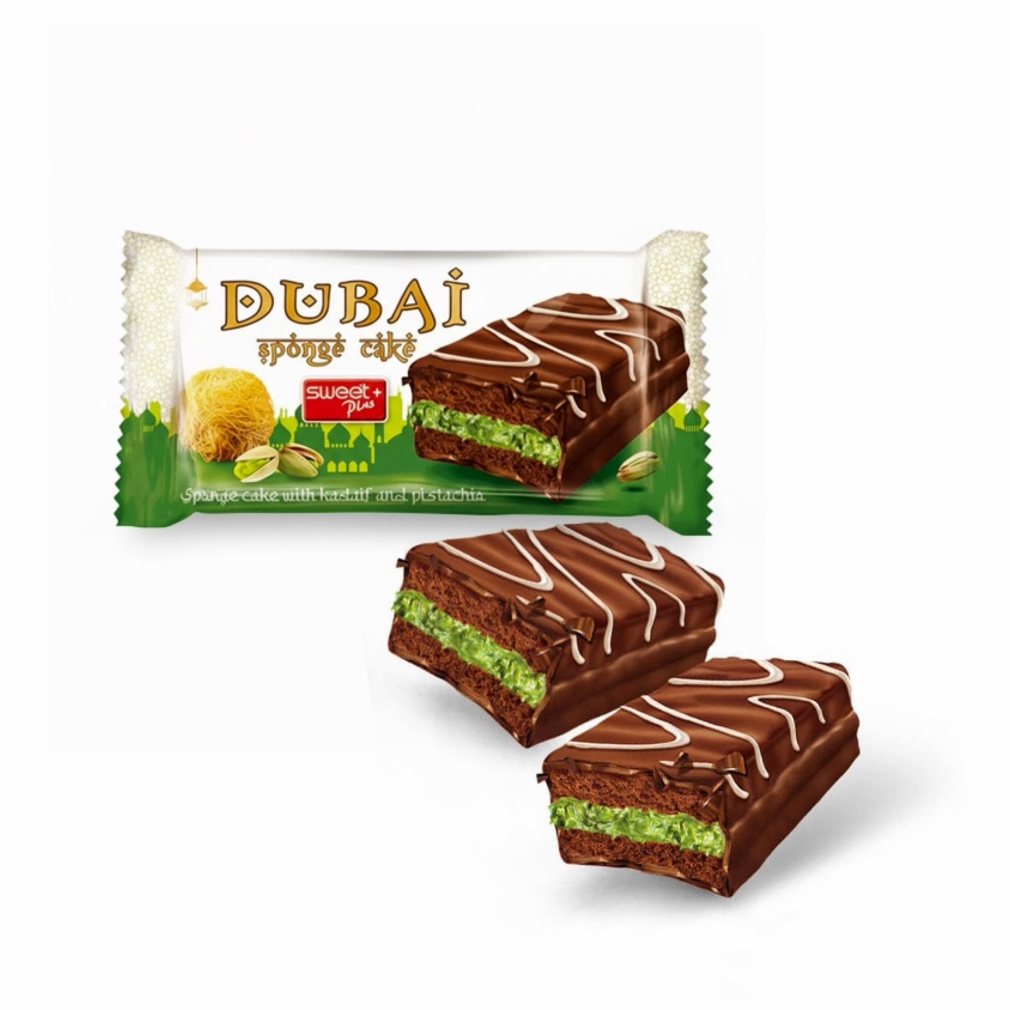 Törtchen - Dubai, mit Pistaziencreme und Kadayif, Sweet +, 50 g
