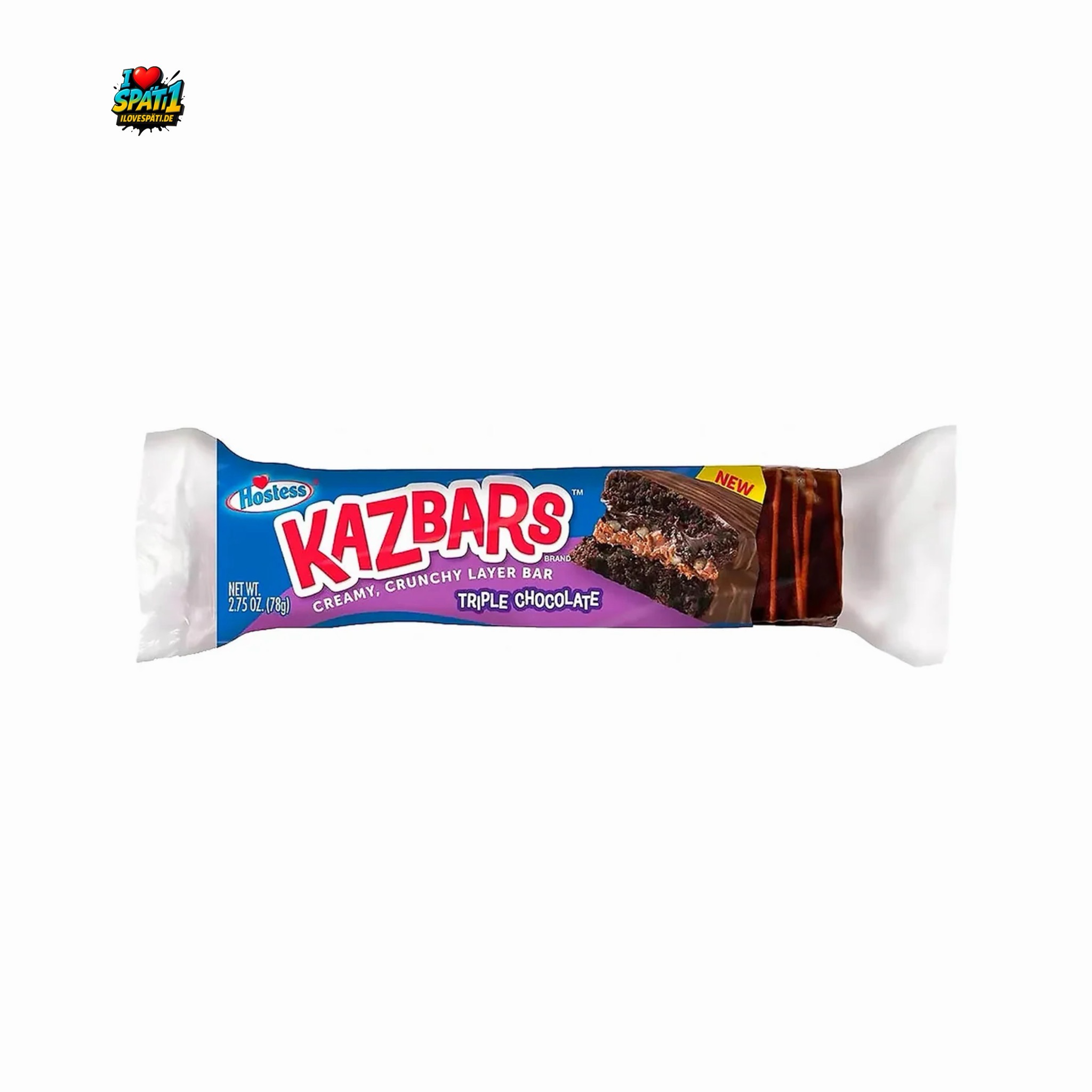 Hostess KazBars Triple Chocolate 78g Hostess KazBars Triple Chocolate 78g