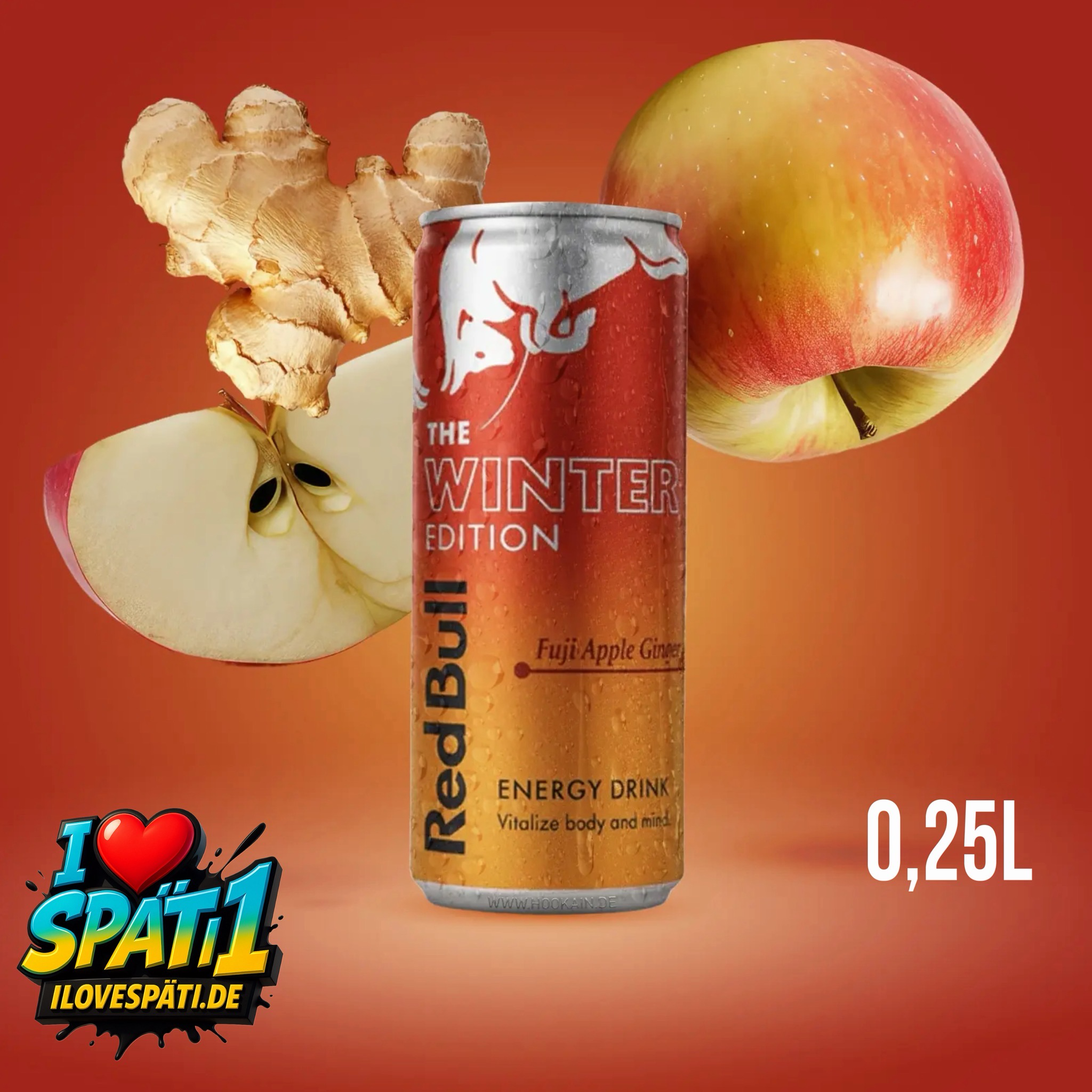 RED BULL - ENERGY - WINTER EDTION - FUJI-APFEL &  - 250 ML