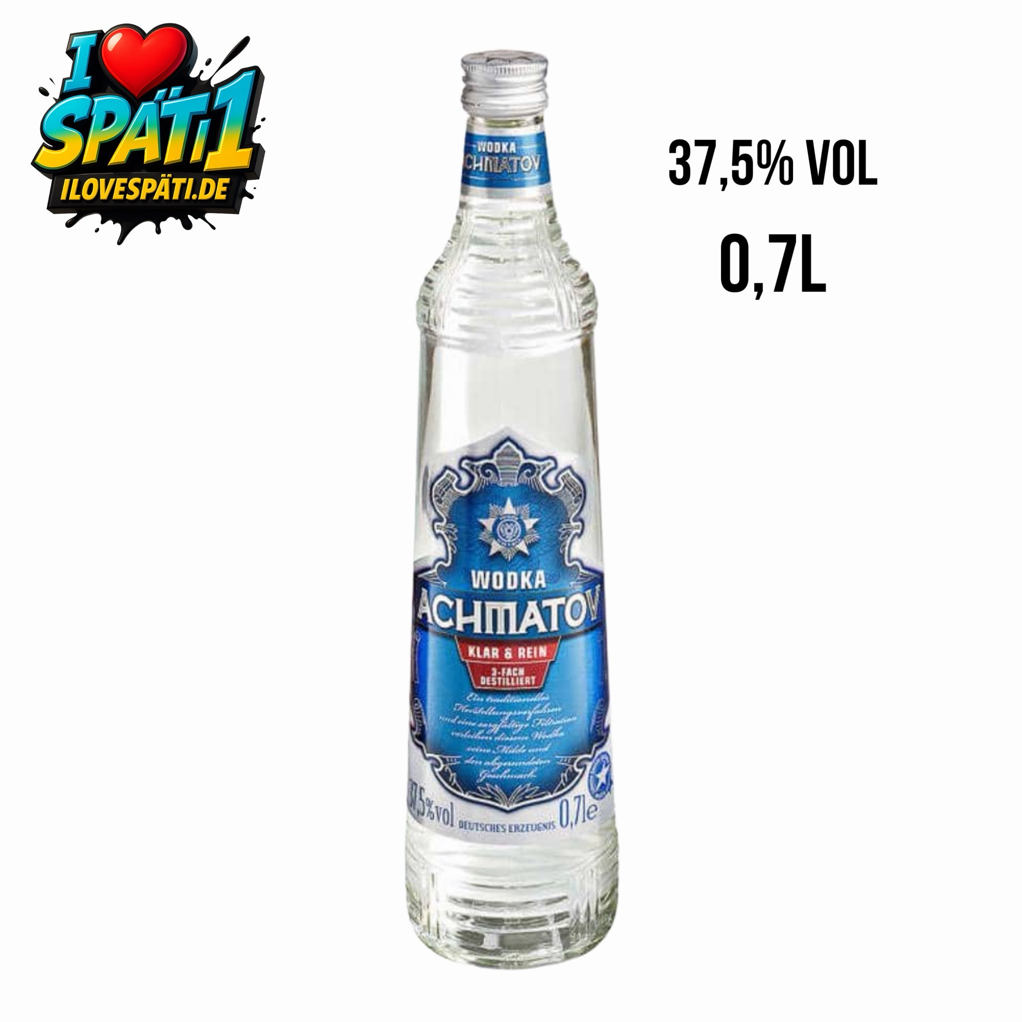 Wodka Achmatov 0.7 Alc.37,5 voll
