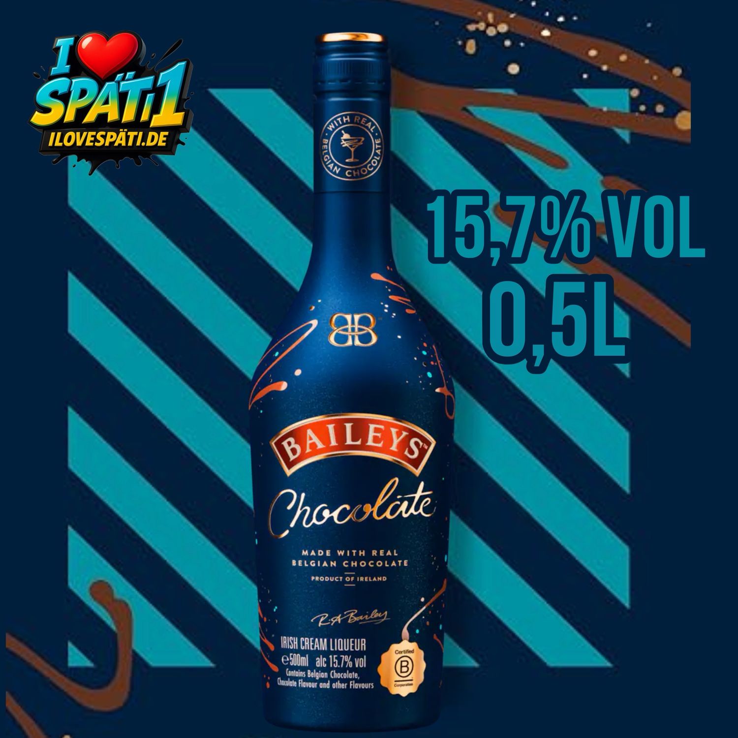 Baileys Chokolate Irisch Cream 0.5L Alc. 15,7% voll