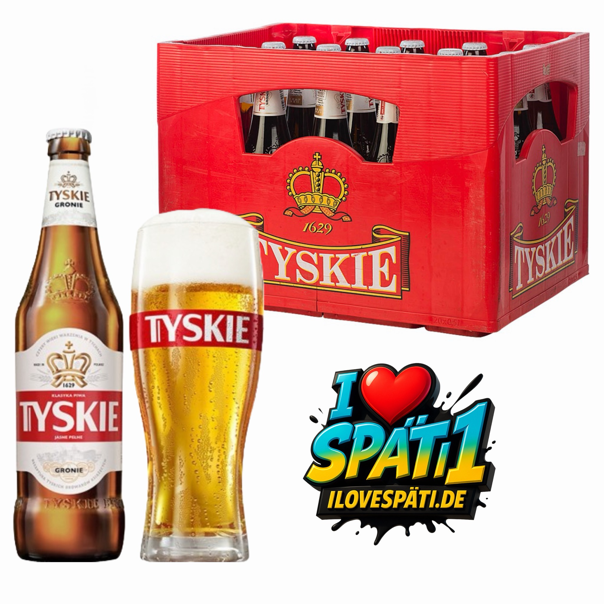 Tyskie Bier 20 x 0,5L Alc. 5.2% Vol