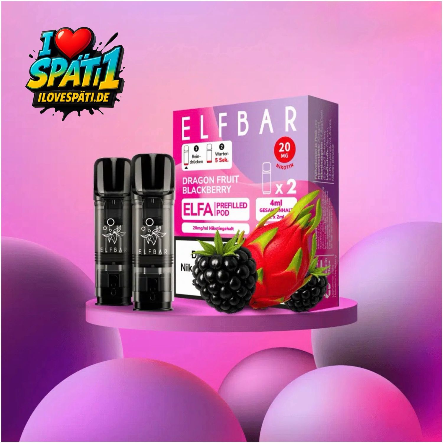 Elfbar ELFA – Dragon Fruit Blackberry