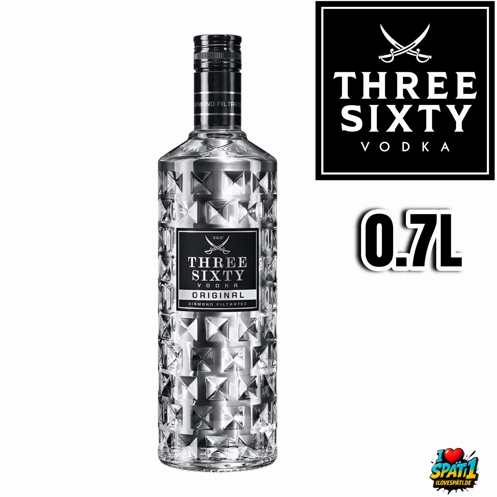 Three Sixty Vodka Alk.37,5vol.% 0,7l Three Sixty Vodka Alk.37,5vol.% 0,7l