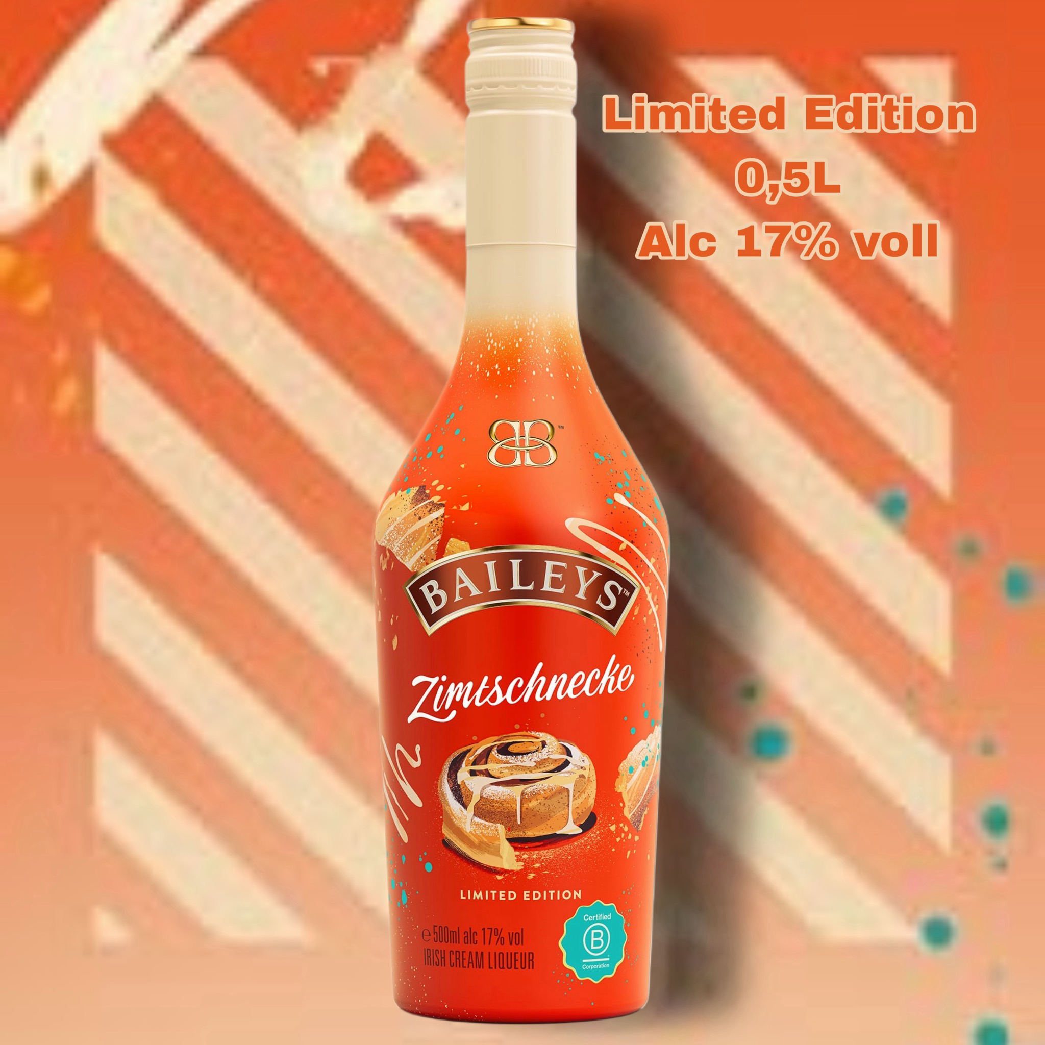 Baileys Zimtschnecke Limited Edition 0,5L - 17% Vol.