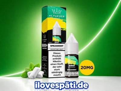Al Fakher Spearmint 20mg Nic Salt Liquid 10ml Al Fakher Spearmint 20mg Nic Salt Liquid 10ml