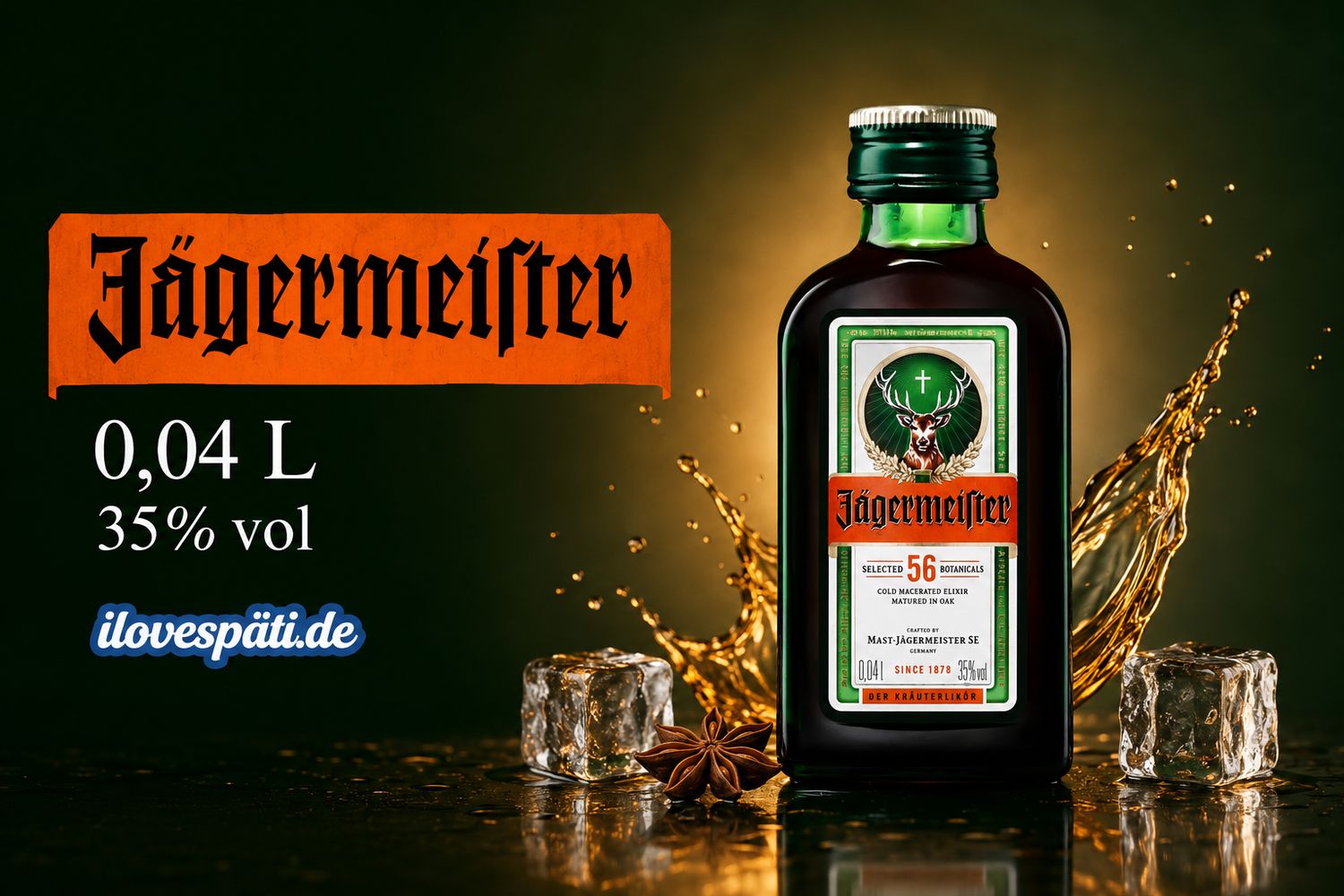 Jägermeister Kräuterlikör 0,04 L Mini