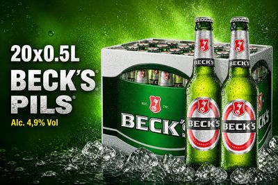 Kiste Bier Becks 0.5l (kalt) Alc. 4,9% Vol