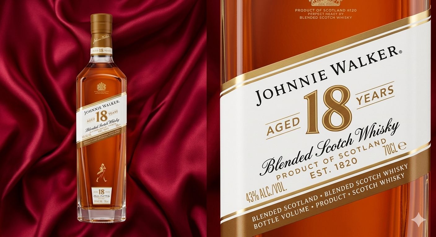 Johnnie Walker 18 Years Blended Scotch Whisky 0,7l