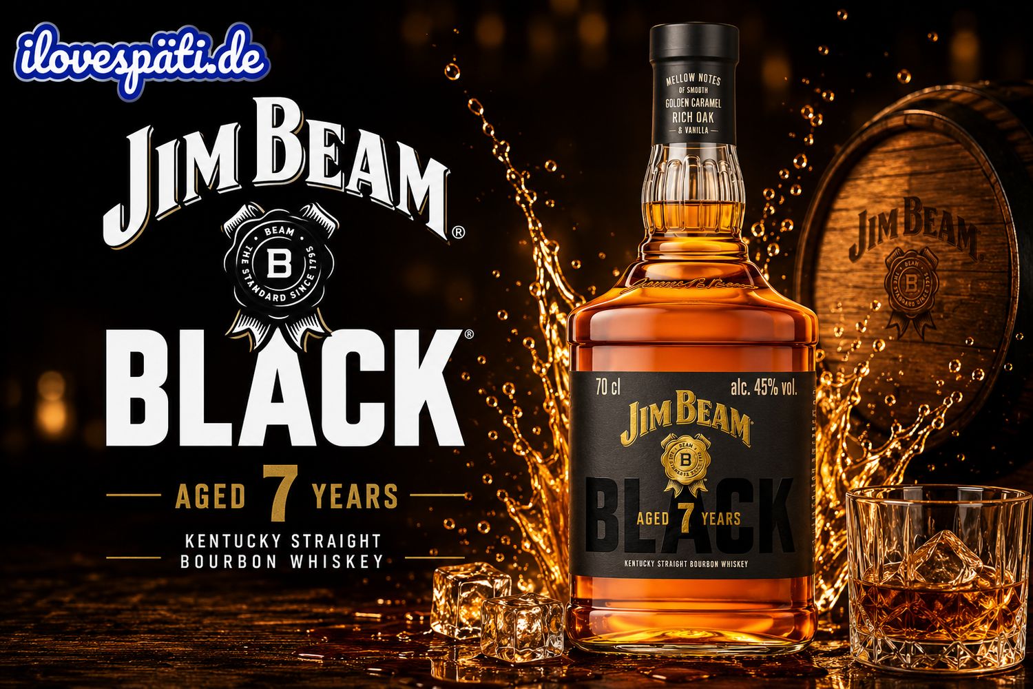 Jim Beam Black 7 Years Bourbon Whiskey 0,7l