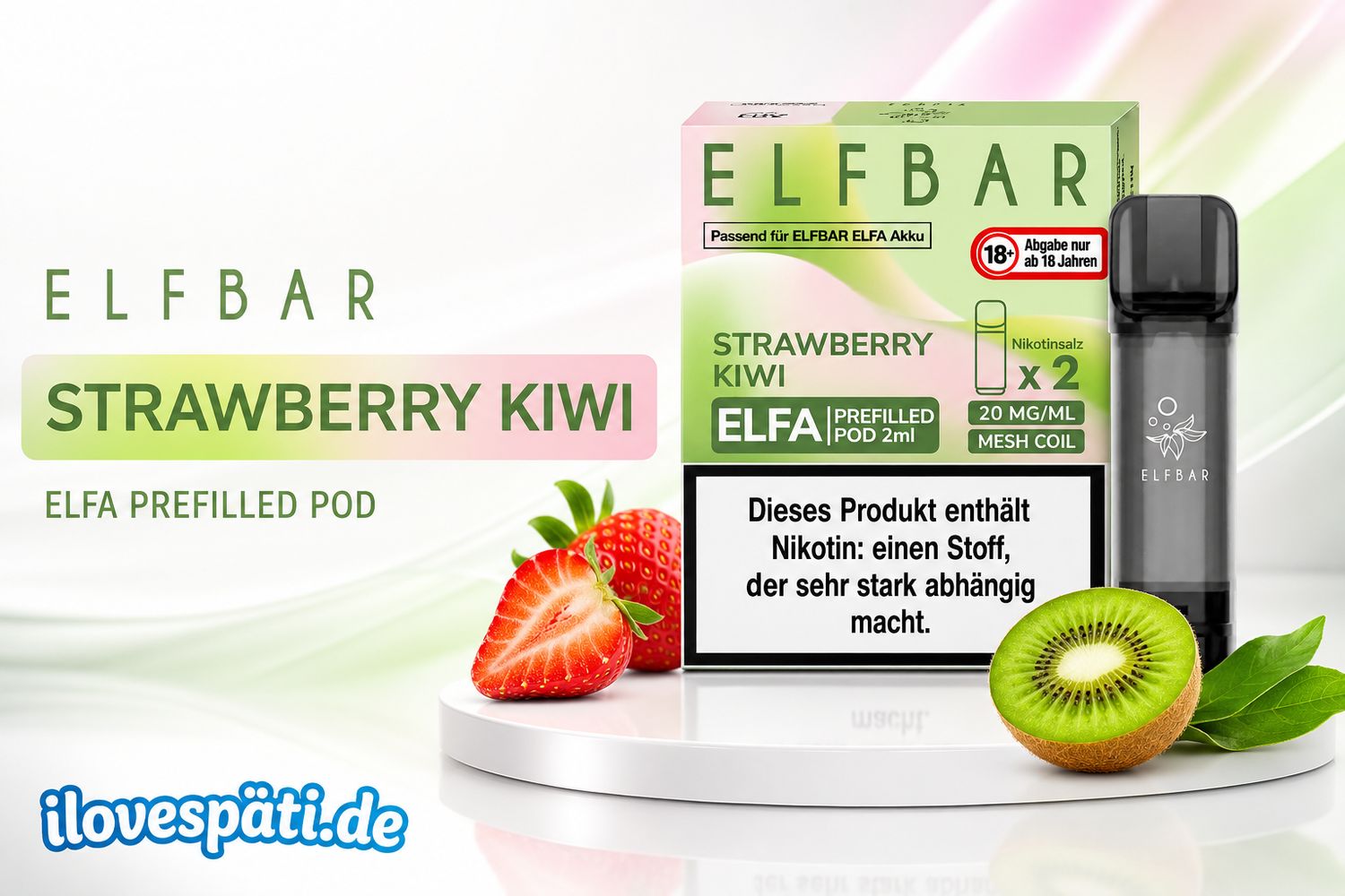 Elf Bar ELFA Prefilled Pod Strawberry Kiwi 2er Pack